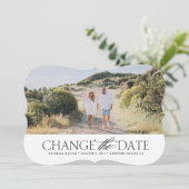 Elegante Änderung der Datumskarte Einladung (Stehend Vorderseite)