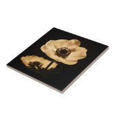 Elegante Anemone Blume Black Fliese (Seite)
