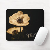 Elegante Anemone Blume Initials Mousepad (Mit Mouse)