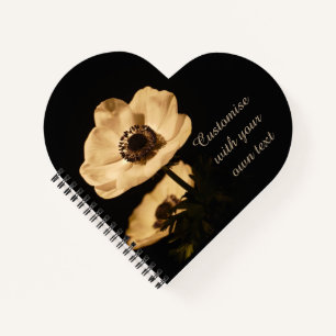 Elegante Anemone Blumen Personalisiert Notizblock