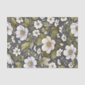 Elegante Anemonen aus dem Weißen Garten auf Mute G Seidenpapier (Vorderseite)