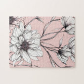 Elegante Anemonen-Blumen Puzzle (Horizontal)