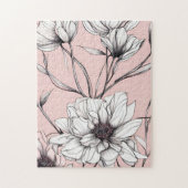 Elegante Anemonen-Blumen Puzzle (Vertikal)