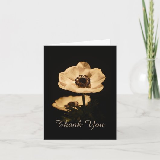 Elegante Anemonenblumen Danke (Vorderseite)