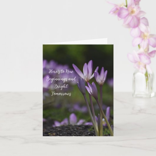 Elegante Anfänge Karte (Orchidee)