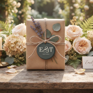 Elegante Anfangsbuchstaben von Hochzeitspaaren aus Magnet