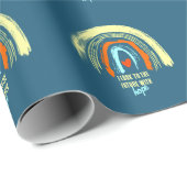 ELEGANTE ANGABE QUOTE CLASSIC BOHO RAINBOW GESCHENKPAPIER (Rolleneckpunkt)