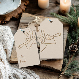 Elegante Angel Rechteckiges Geschenk Tag Geschenkanhänger