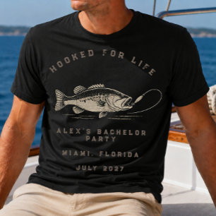 Elegante Angelreisen-Wochenend-Trip-Junggesellenab T-Shirt