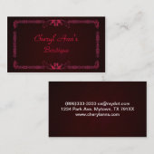 Elegante angrenzende Visitenkarte (Vorne/Hinten)