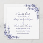 Elegante Ankündigung Datum freihalten (Vorne/Hinten)