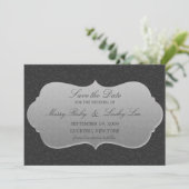 Elegante Ankündigung Datum freihalten (Stehend Vorderseite)