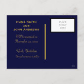 Elegante Ankündigung Datum freihalten Postkarte (Rückseite)