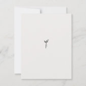 Elegante Ankündigung Datum freihalten Vorlage (Rückseite)