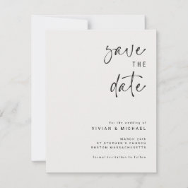 Elegante Ankündigung Datum freihalten Vorlage