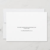 Elegante Ankündigung der Black Calligraphy Elopeme (Rückseite)