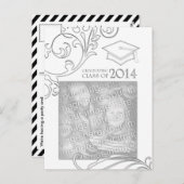 elegante Ankündigung des Abschlusses 2014 (Vorne/Hinten)