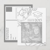 elegante Ankündigung des Abschlusses 2015 (Vorne/Hinten)