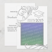 elegante Ankündigung des Abschlusses 2015 (Vorne/Hinten)