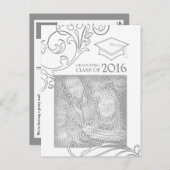 elegante Ankündigung des Abschlusses 2016 (Vorne/Hinten)