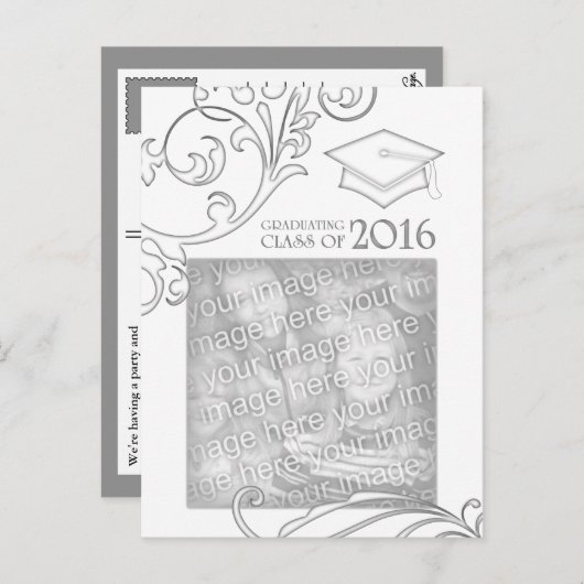 elegante Ankündigung des Abschlusses 2016 (Vorne/Hinten)