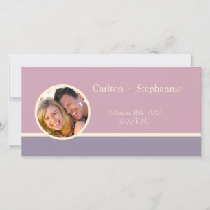 Elegante Ankündigung des Lila Hochzeitsstils