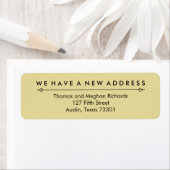 Elegante Ankündigung einer neuen Adresse in Black (Insitu)