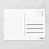 Elegante Ankündigung über die neue Adressenverschi Postkarte (Rückseite)