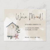 Elegante Ankündigung zur neuen Adressenverschiebun Postkarte (Vorderseite)