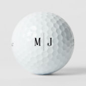 Elegante anpassbare Monogramm-Initialen-Geschenk Golfball (Vorderseite)
