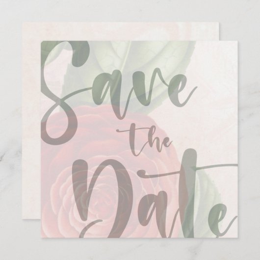 Elegante, anpassbare Save the Date Vorlage (Vorne/Hinten)