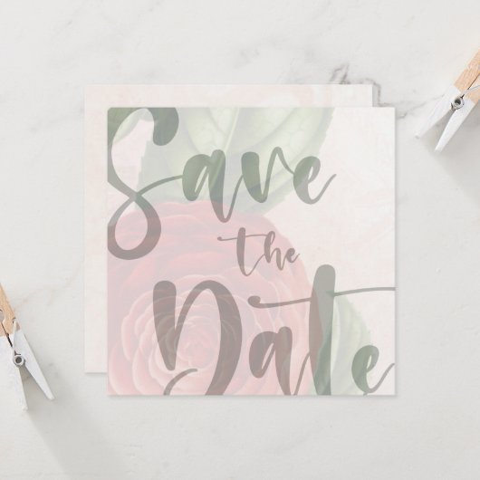 Elegante, anpassbare Save the Date Vorlage (Vorderseite/Rückseite Beispiel)