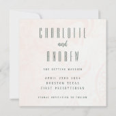 Elegante, anpassbare Save the Date Vorlage (Rückseite)