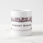 Elegante antike Affen, die Ihren Namen tragen Jumbo-Tasse (Vorderseite)