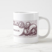Elegante antike Affen, die Ihren Namen tragen Jumbo-Tasse (Rechts)