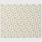 Elegante antike goldene Ahornmöbel Verlasse Muster Geschenkpapier (Flach)