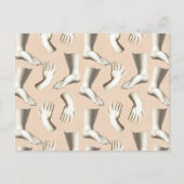 Elegante antike Gravierhandschuhe sind einzigartig Postkarte (Vorderseite)