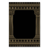 Elegante antike Griechenland Party Tischnummern (Rückseite)