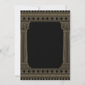 Elegante antike Griechenland Party Tischnummern (Rückseite)