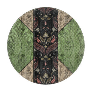 Elegante Antike Inspirierte Vintage Blumen Schneidebrett