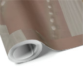 Elegante antike Rosa Silbergraue Blume Geschenkpapier (Rolleneckpunkt)