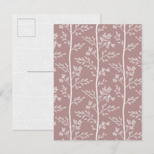 Elegante Antike-Rosen-Blumen-Kunstpostkarte Feiertagspostkarte