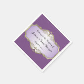 Elegante antike Satin Wedding Serviette (Ecke)
