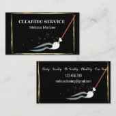 Elegante, antike Sitzkartenreinigung Visitenkarte (Vorne/Hinten)