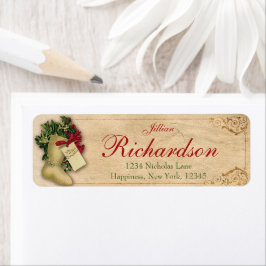 Elegante antike Viktorianische Weihnachtsfeier Rüc