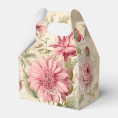Elegante antike Vintage französische Blumenkolonie Geschenkschachtel (Rückseite)