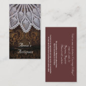 Elegante Antike Visitenkarte (Vorne/Hinten)