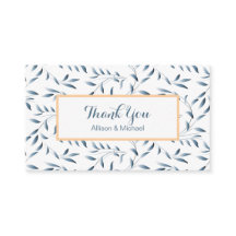 Elegante Antique Blue Willow Blätter Vielen Dank