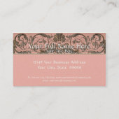 Elegante Antiqued Goldbarocke mit Monogramm Karten (Rückseite)