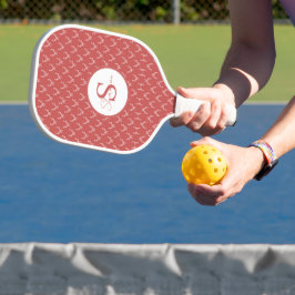 Elegante Antler Monogram Pickleball Paddle
